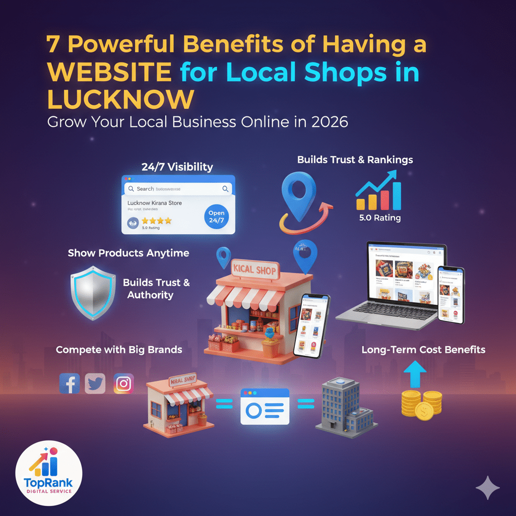 Website design for shops in Lucknow